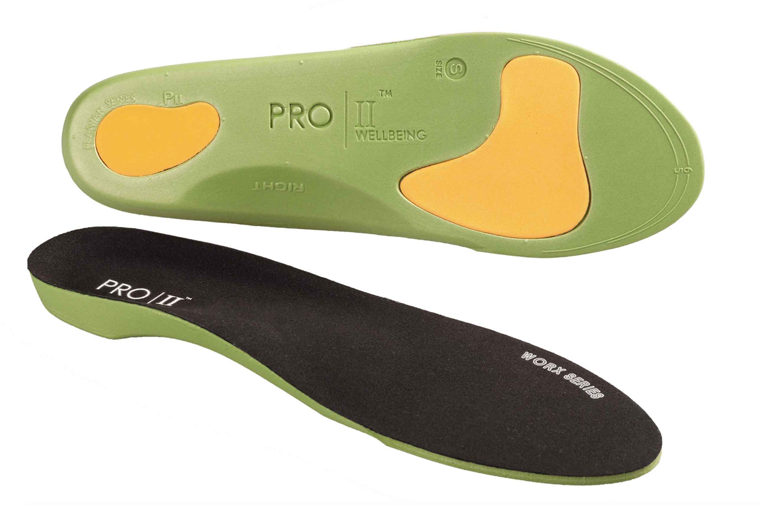 Pro11 Worx Series Orthotic Insoles, Podiatrist-Designed for Plantar Fasciitis, Work Boots, High-Impact Sports, Superior Arch Support, Pain Relief (9/10.5 UK L)