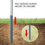 Bonnlo 25ft Upgraded Sectional Aluminum Flagpole UK 3x5 Flag Kit view 7