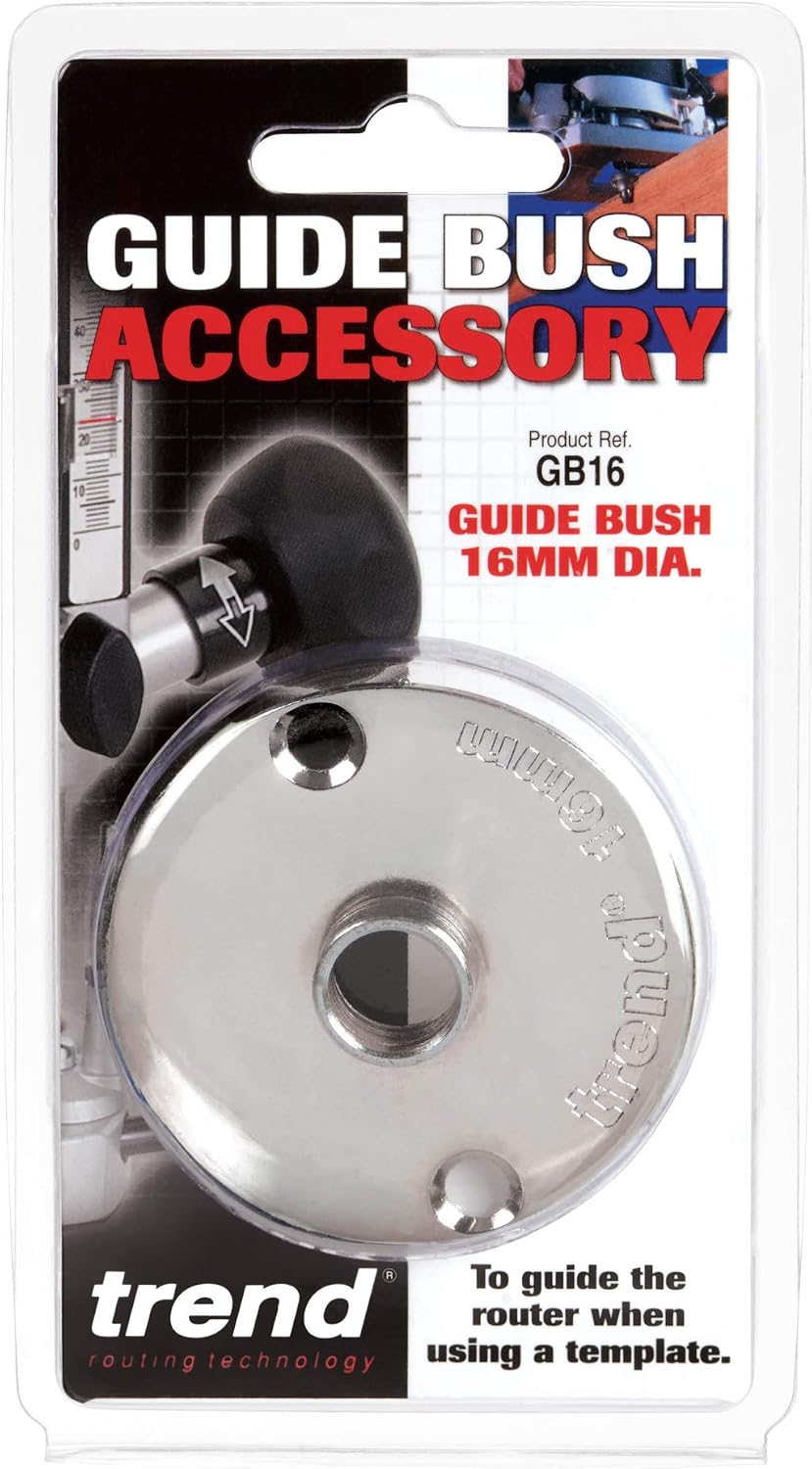 Trend Steel Guide Bush, 16mm Diameter, Euro Style Guides for Template Routing Trend Router Compatible, GB16 - Image 3