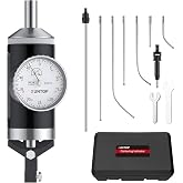 XUNTOP 0-0.15''/0.0005''Coaxial Centering Indicator | 100RPM Co-Ax Indicator for Milling and Boring Machines Dial Indicator Set with 6 Feelers for Workpiece Center Alignment