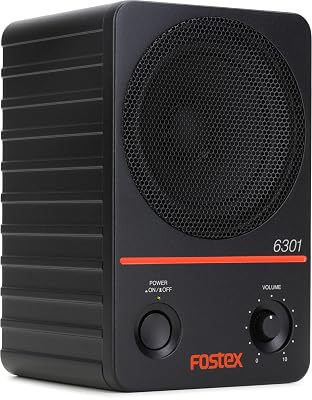 Fostex 6301DT 4" Powered Studio Monitor with DANTE, 20W D Class , RJ45 Dante Enabled