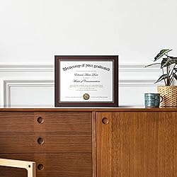 upsimples 8.5x11 Diploma Certificate Frame with