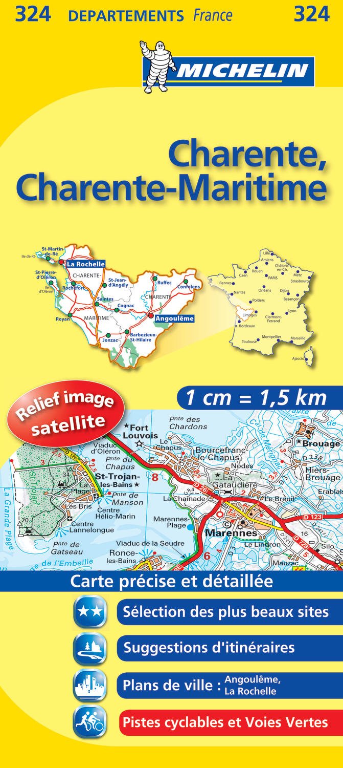 Amazonfr Carte Dpartements Charente Charente Maritime - 