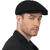 POUDAY Wool Blend Newsboy Cap for Men Irish Cap Newsboy Hat Newsies Cabbie Hat
