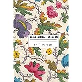 Composition Notebook: Vintage Flower Journal Notebook for Kids, Teens, and Adults | 110 pages, 6 x 9"