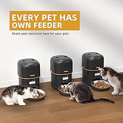 Yuposl Automatic Cat Feeders - 2 Packs 2L/4L Cat
