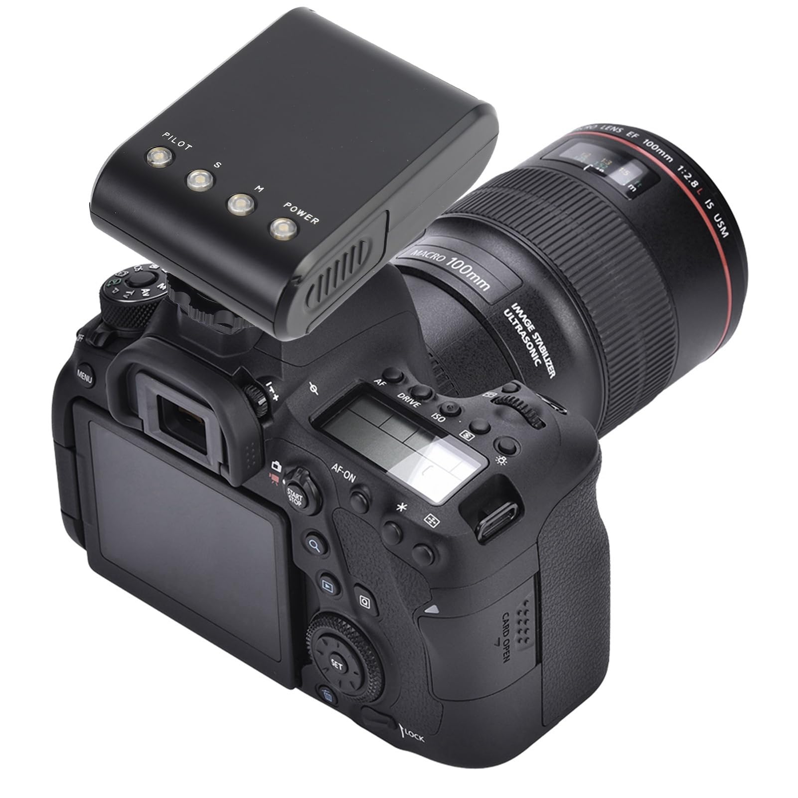 On Camera Flash Portable Mini Digital Hot Shoe Mount Flashlight for DSLR Cameras, Built In Digital Slave and Auto Pre Flash Sensor, for Any Digital Camera