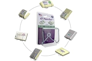 JL Safety EZ Pass Holder - Indestructible Toll Pass Holder for EZ-Pass, I Pass, FasTrak, SunPass & SunPass Pro, Uni, NC QuickPass, EPass Xtra, 91 Express Lanes & more - Made in USA