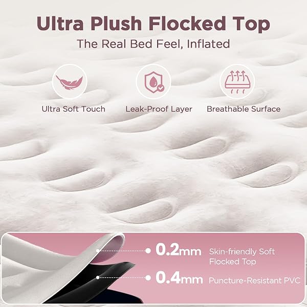 CHERIMOR QUEEN AIR MATTRESS WITH BUILT IN PUMP, 18″ ELEVATED HEIGHT, 48HR LEAK-TESTED, HONEYCOMB COIL SUPPORT, 800 LBS CAPACITY, FAST 3-MIN INFLATION–BLOW UP MATTRESS FOR GUEST ROOM & SLEEPOVER