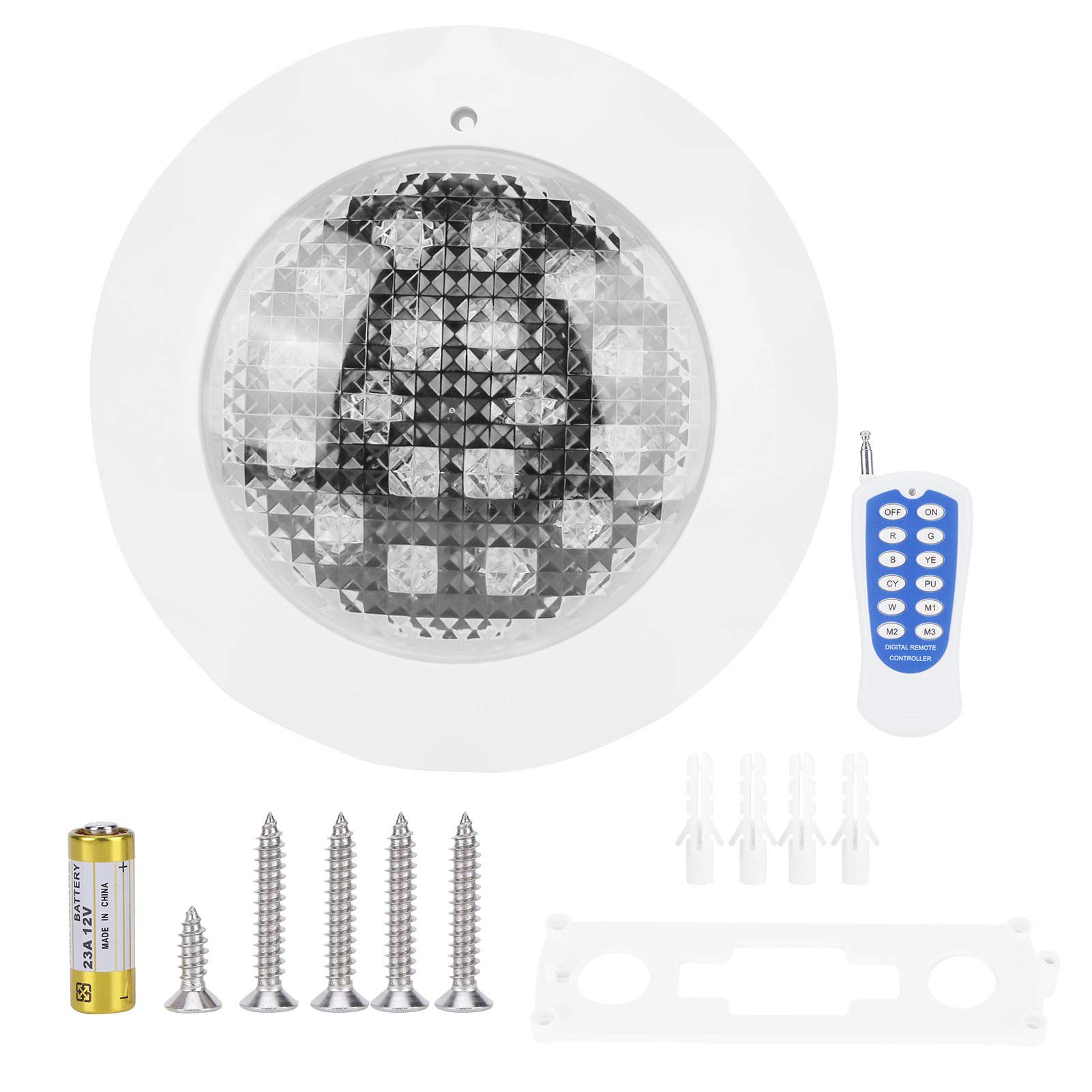 Gransun Underwater Light, Pool Decoration, with Remote Control, Outdoor Lighting, Landscape Decorati