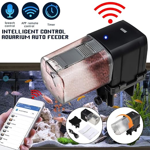 Wifi Automatic Fish Tank Aquarium Pond Fish Food Feeder Timer