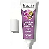 TruSkin Longevity Eye Cream – Caffeine Eye Cream with Bakuchiol, Lingonberry Stem Cells & Green Coffee Bean – Healthy Aging Gentle Retinol Alternative, Puffiness, Dark Circles, 0.5 fl oz