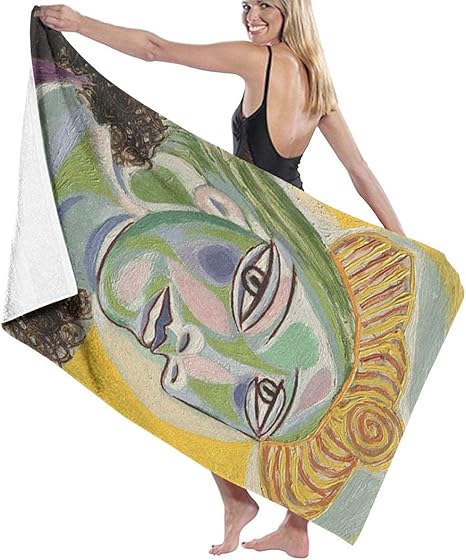 Amazon 抽象絵画レディ バスタオル ビーチタオル ビーチマット 柔らか シャワー タオル 吸水 速乾 水泳 タオル 特大きい バスタオル ホーム キッチン オンライン通販