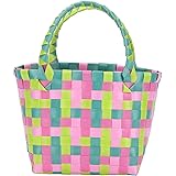 GATHINESS 1pc Storage Basket Fruit Vegetable Basket Picnic Woven Grocery Basket Rattan Grocery Handle Bag Grocery Bag The Tot