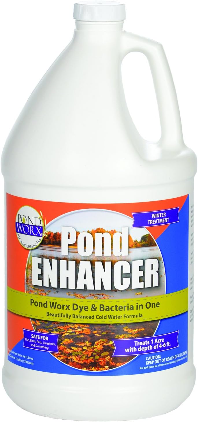 Pond Worx Blue Pond Dye and Pond Bacteria Combo : Garden & Outdoor