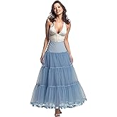 CHERRY LOVE Long Petticoat Ankle Length Underskirt for Wedding Dress Full Length Crinoline Slip