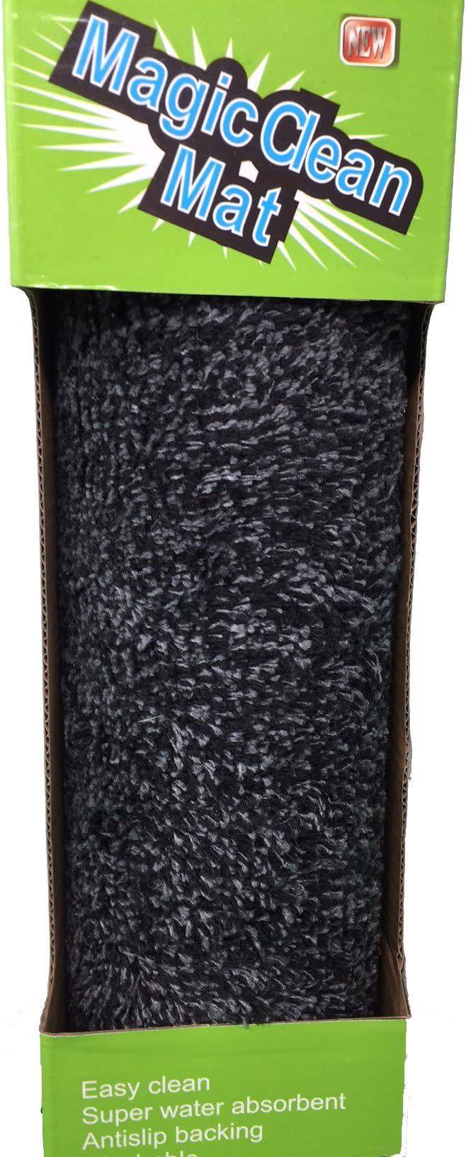 Royal Luxury Home Magic Clean Absorbs Step Mat Super Absorbent Fibers Non-Slip Doormat Mud & Water Remove Dirts (16" x 23") (Black)