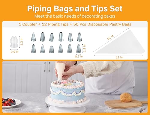 Kootek 69pcs Cake Decorating Supplies Kit, Cake Decorating Set