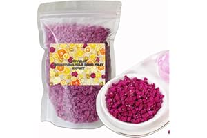 TXDYNLLK Freeze-Dried Diced Dragon Fruit 5.3oz(150g) Single Ingredient, No Added Sugar, Dragon Fruit Cubes for Drinks, Dried Dragon Fruit Snack