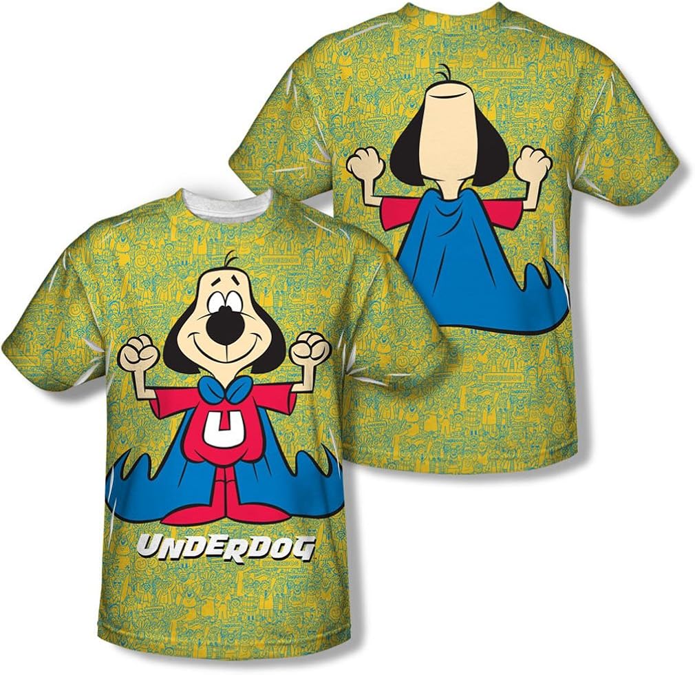 Underdog Mens Flexing (Front/Back Print) TShirt Amazon.ca Clothing