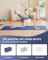 Narwhal Good Nite 6mm Yoga Mat Navy Non-Slip TPE 183x61x0.6cm with Strap view 3