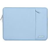 MOSISO Laptop Case 13.3 inch, 13-13.3 inch Laptop Sleeve Compatible with MacBook Air/Pro 13/Pro 14 M5 M4 M3 M2 M1, HP Dell ASUS Lenovo,Polyester Vertical Computer Sleeve Bag with Pocket, Air Blue