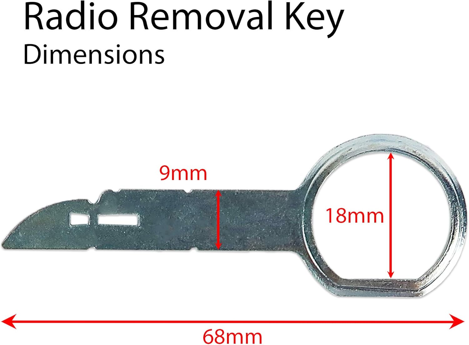 Boxiti Radio Removal Tool kit for Easy Grip Handles Compatible with Porsche, Volkswagen, Audi and Mercedes Vehicles (4 Keys Pack): Automotive