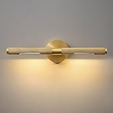 Museum Picture Light - Gold Brass 19 In Long Dimmable Hardwired Wall Sconce | Art Deco Sconce, 2700K E12 Bulb Included, Galle