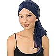 CAPLORD Head Scarf for Women Skull Cap Chemo Patients Headwear Cancer Hair Loss Scarf Headwrap Cover Hat Turban Covering Wrap