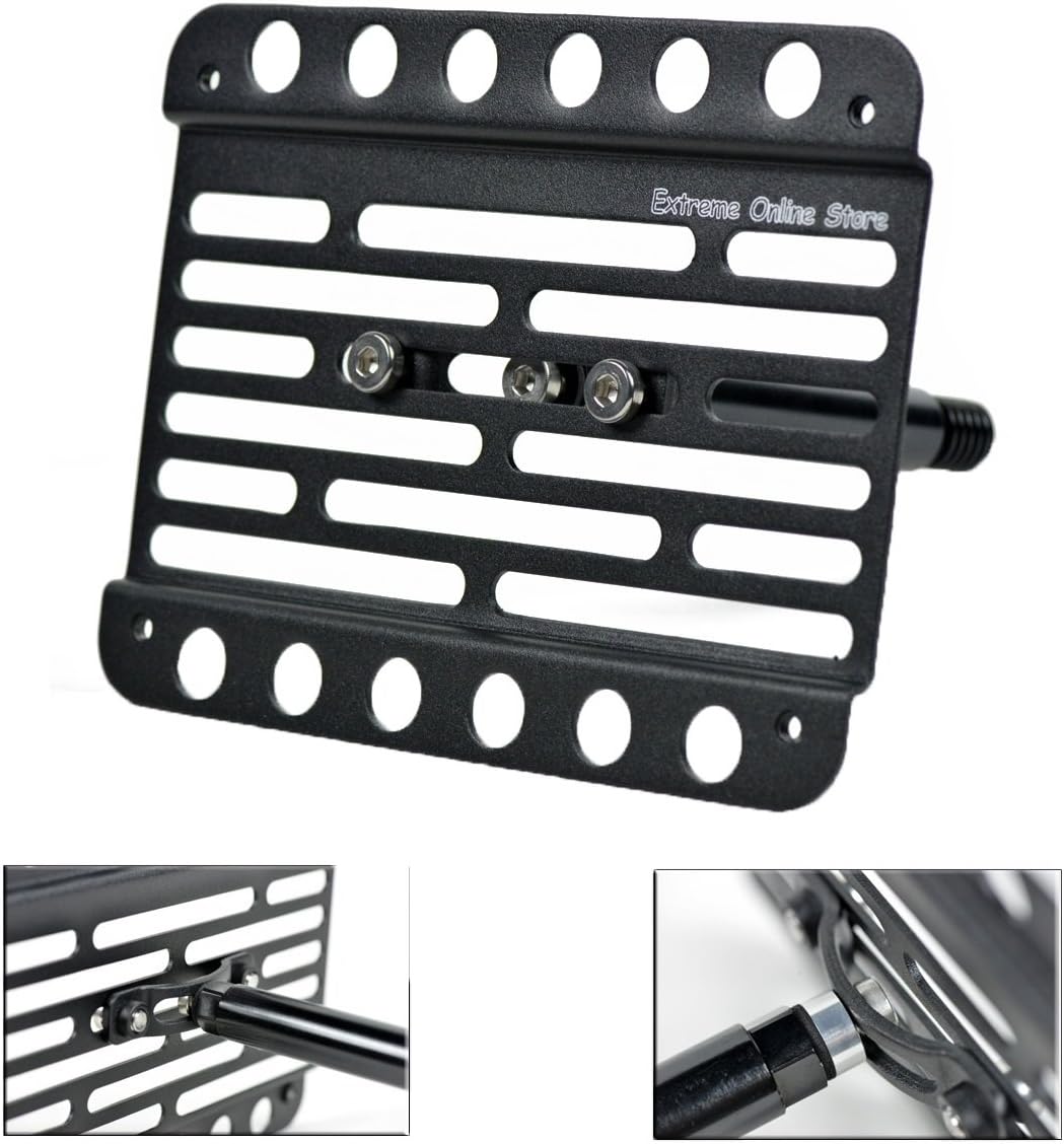 Extreme Online Store for 2004-2006 Scion xB Front Bumper Tow Hook License Plate Mount Relocator Bracket