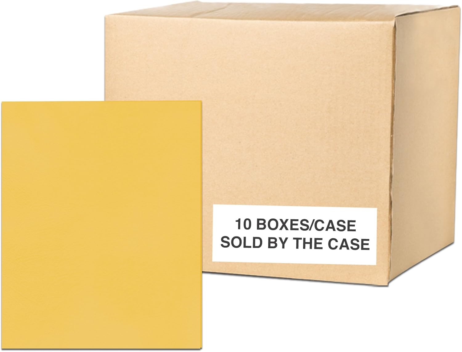 Case of 10 Boxes of Paper Pocket Folders, 11.75"x9.5