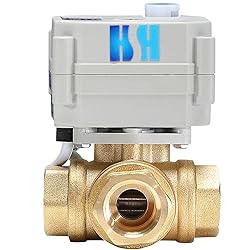HSH-Flo 1/2" DN15 3 Way 12VDC CR5-01 NPT Brass L