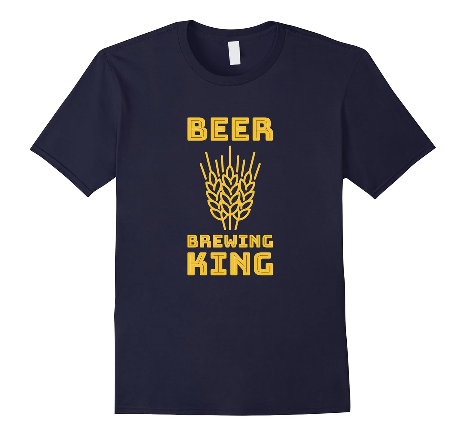 Mens Beer Brewing King Beer Home Brew T-shirt-ANZ