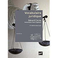 Vocabulaire juridique: Association Henri Capitant (French Edition) book cover