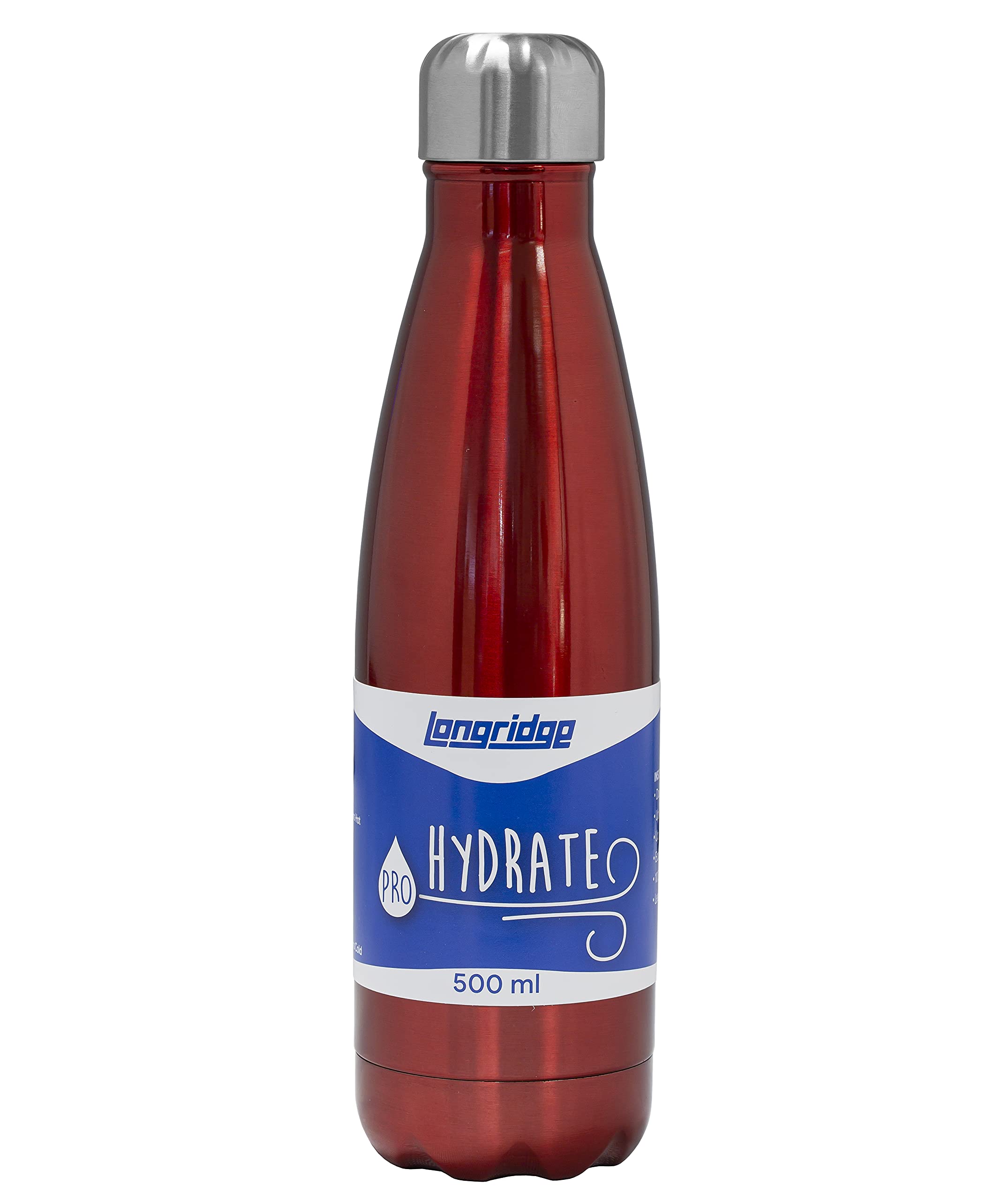 Longridge 's Hydrate 500Ml Drinks Bottle Water, Red