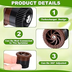 Honoson 16 Pcs Variable Arc Nozzle Radius High