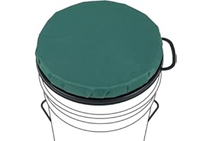 ZAIXIA 5 Gallon Bucket Seat, 360-Degree Swivel Seat Foam Cushion Bucket Seat Lid with Waterproof Cover for Dove Duck Hunting, Fishing, Baseball, Gardening and Camping
