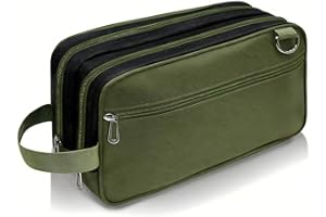 Organizer Tool Pouch Small Tool Bag with Zipper Waterproof Utility Multi Compartments Green