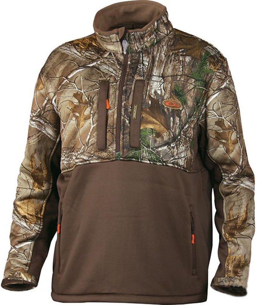 Drake Waterfowl Non-Typical Silencer Pullover Quarter Zip Jacket Xtra Camo - Medium