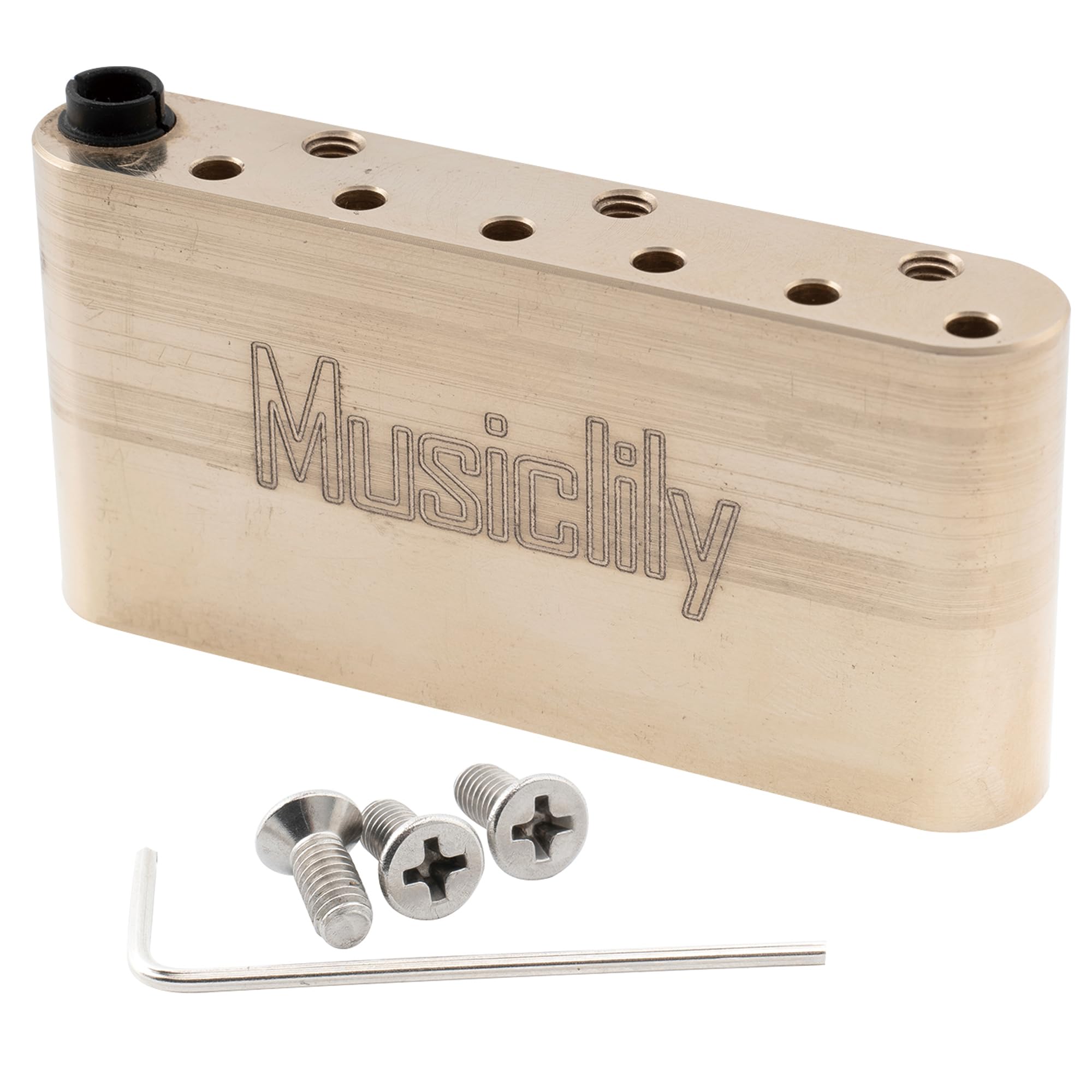 Musiclily Ultra 54mm Full Brass 36mm Tremolo Block for Strat Style Electric Guitar Wilkinson M Series Bridge