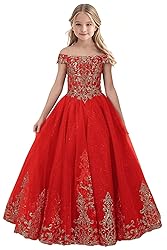 Tulle Flower Girl Dress for Wedding Sparkly