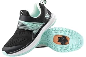 liekick Women's Indoor Cycling Shoes Compatible with 2-Bolt SPD Cleats, Comfortable Bike Shoes for Spin Classes & Outdoor Cyc