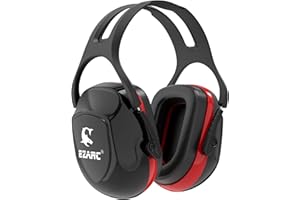 EZARC Noise Cancelling Ear Muffs, SNR 34dB Noise Reduction, Ear Protection Adults, Hearing Protection Earmuffs for Shooting