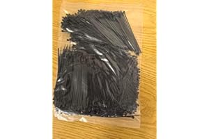 1000 Pcs Mini Cable Ties 1.8 x 100 mm – Small Thin Zip Ties, Tiny Nylon Wire Ties for Home, Office, DIY, Black