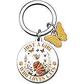 VIESUJI Orange Cat Keychain For Girls Women Cat Themed Gifts For Girls Cute Cats Stuff for Birthday Christmas Graduation Cats Accessories For Women