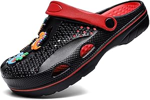 Wolidio Boys and Girls Arch Support Garden Clogs Shoes Kids Slippers Indoor Outdoor Beach Sandals Removable Cushion Insole