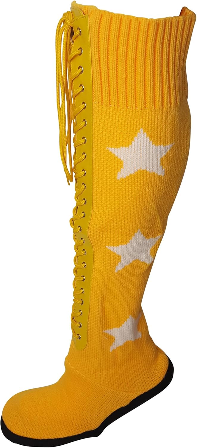 Pro Wrestling Costume Boot SlippersXLYellow Amazon.co.uk Clothing