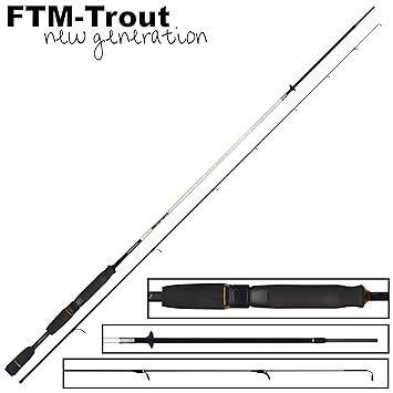 FTM Sniper 198cm 0-3,5g - Ultra Light Rute zum Forellenangeln, Angelrute zum leichten Spinnfischen auf Forelle, Forellenrute
