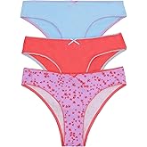 Bonds womens Picot Trim Icons Skimpy Underwear in Stretchy Cotton Blend for Women, 3-pack