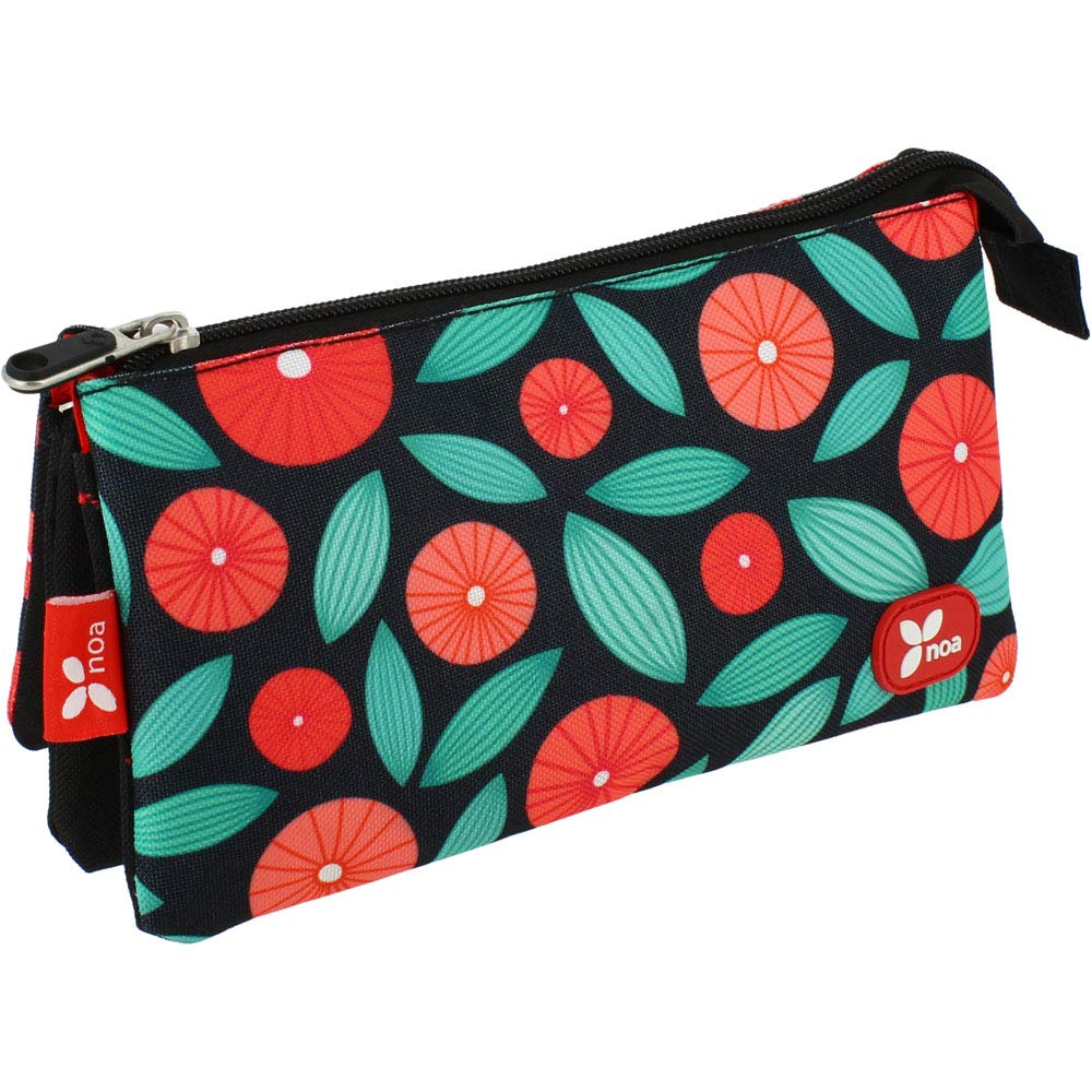 Grafoplás 37540661 Triple Pencil Case Noa Globe.
